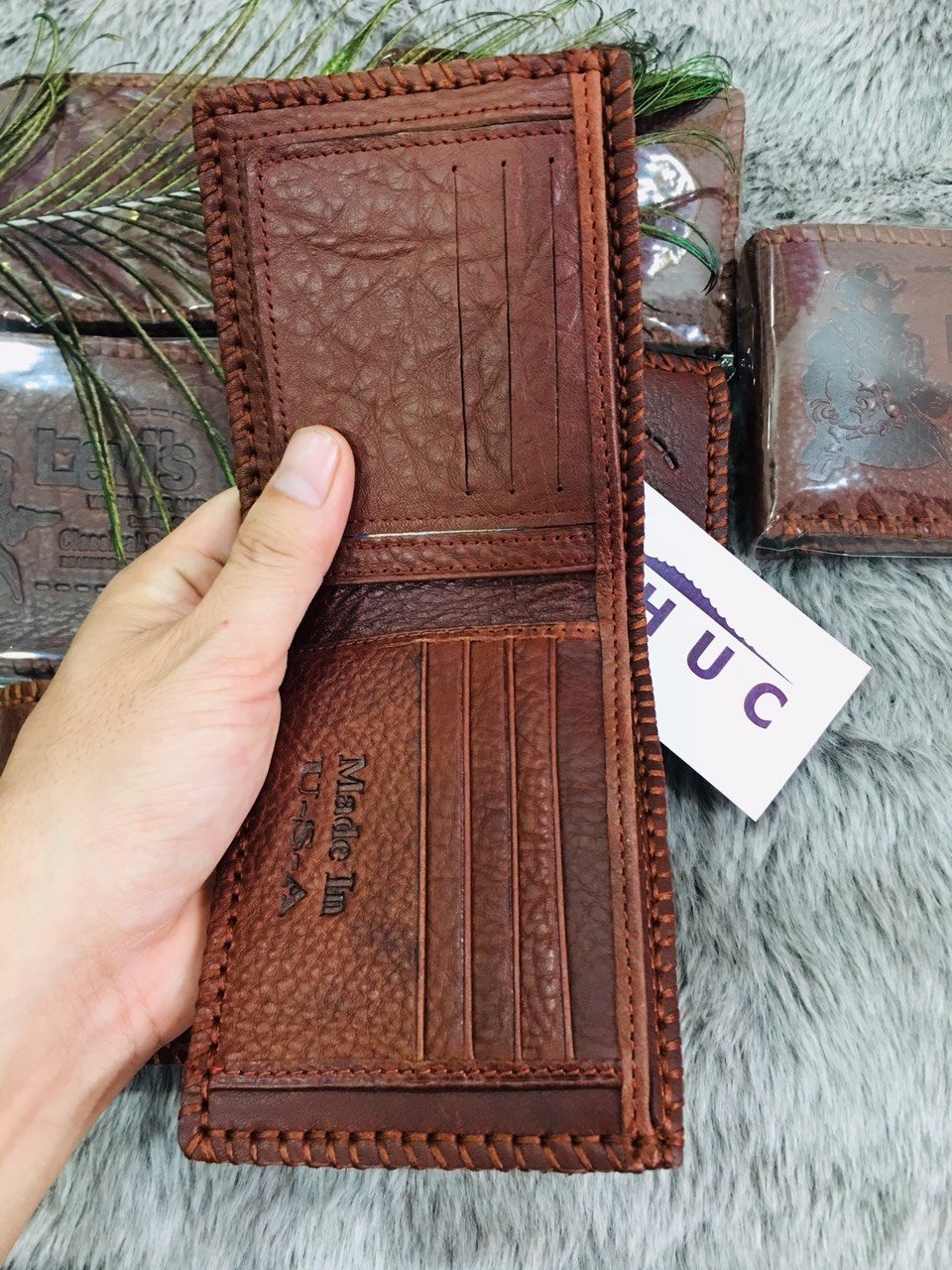 [HCM]Ví Nam Da Bò Sáp Cao Cấp
