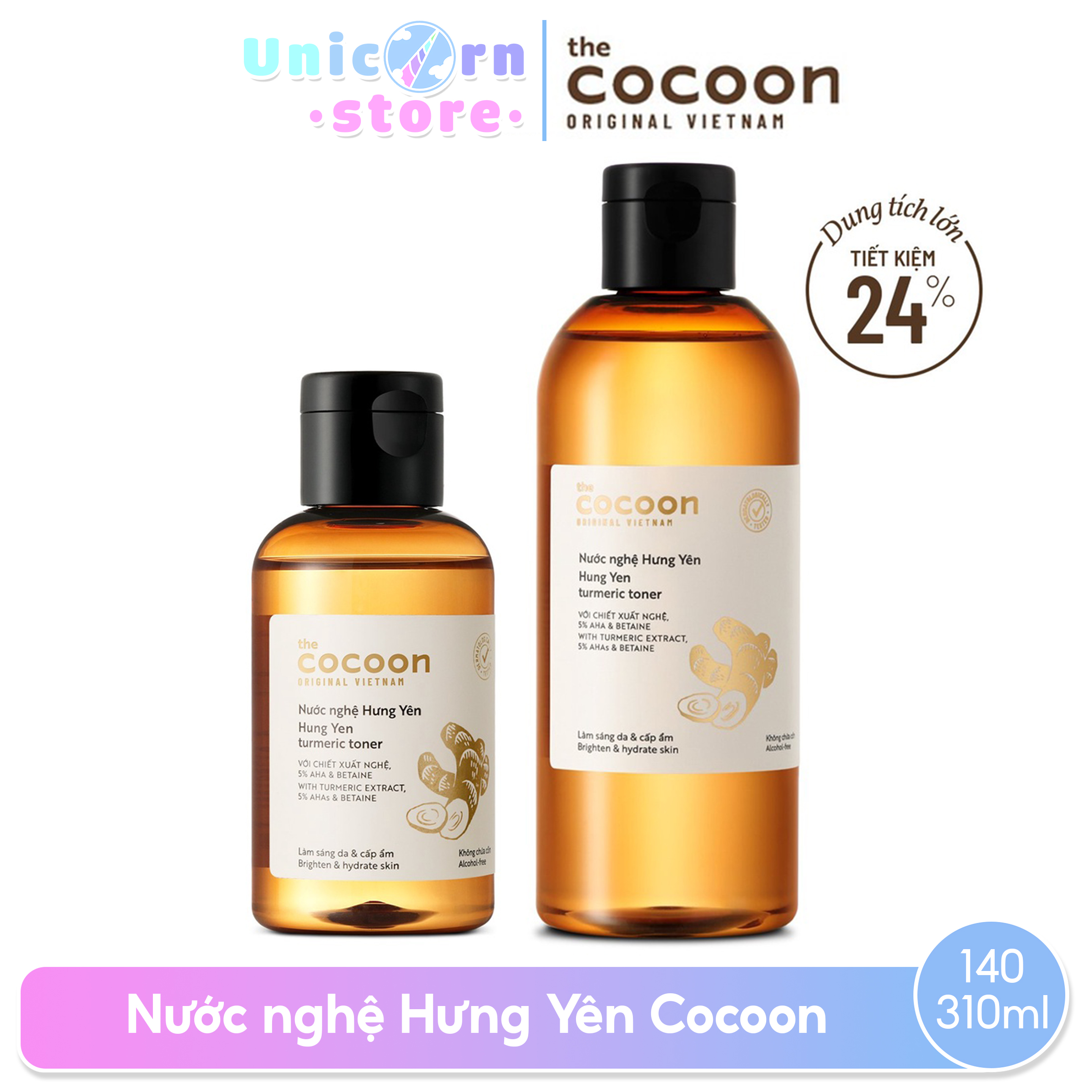 Nước Nghệ Hưng Yên Cocoon 140ml