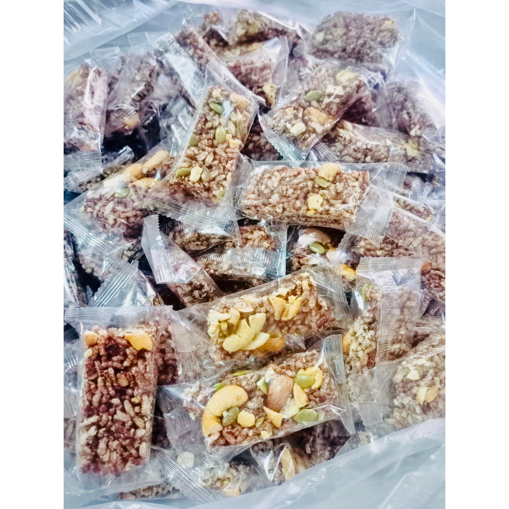 Thanh gạo lức mix hat/ mix hạt và rong biển - Túi 1 kg