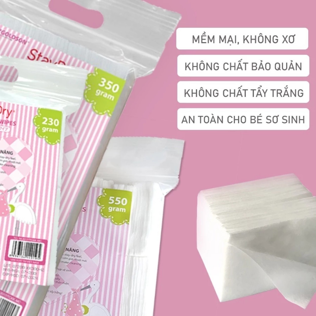 Khăn khô đa năng staydry Mcgoldson 350g