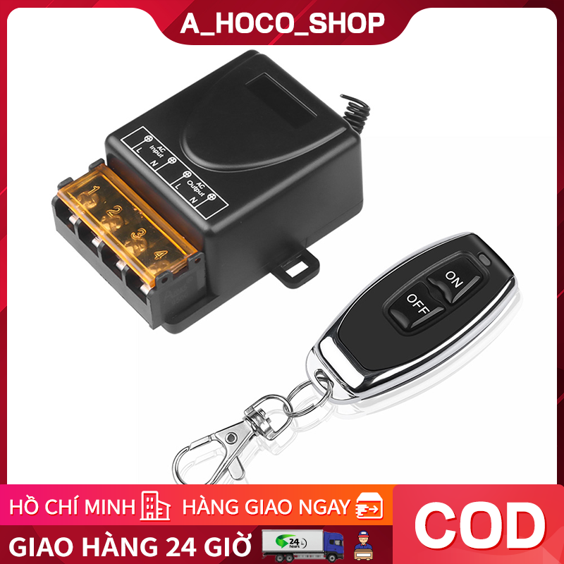 Newest 220V 30A relay Wireless RF Remote Control Switch 1 Transmitter+ 1Receiver 433MHz Remote controller