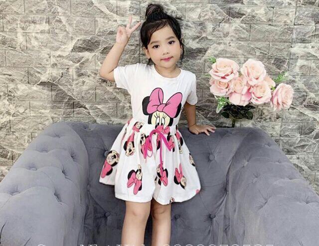 BỘ QUẦN ÁO CHUỘT MICKY CHO BÉ GÁI