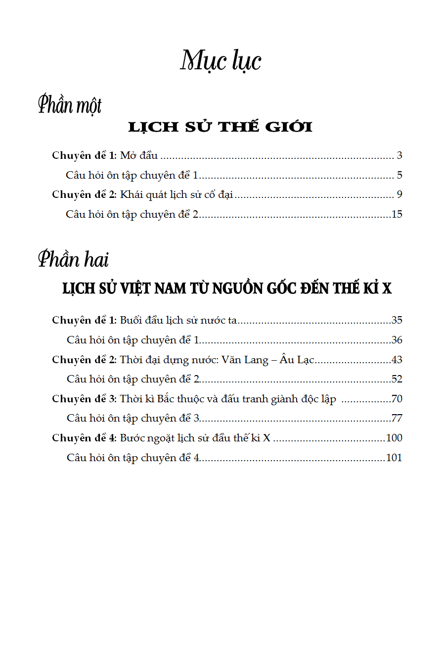 [HCM]Bồi Dưỡng Học Sinh Giỏi Lịch Sử Lớp 6