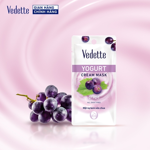 Mặt nạ kem sữa chua Vedette Nho 10ml