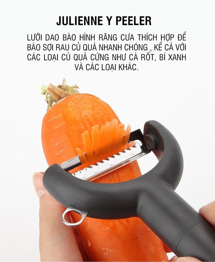 [ Lock&Lock ] Bộ Dao Bào 3P Lock&Lock (Julienne Dao, Dao Bào Răng Cưa, Dao Bào Củ Quả) Cks003