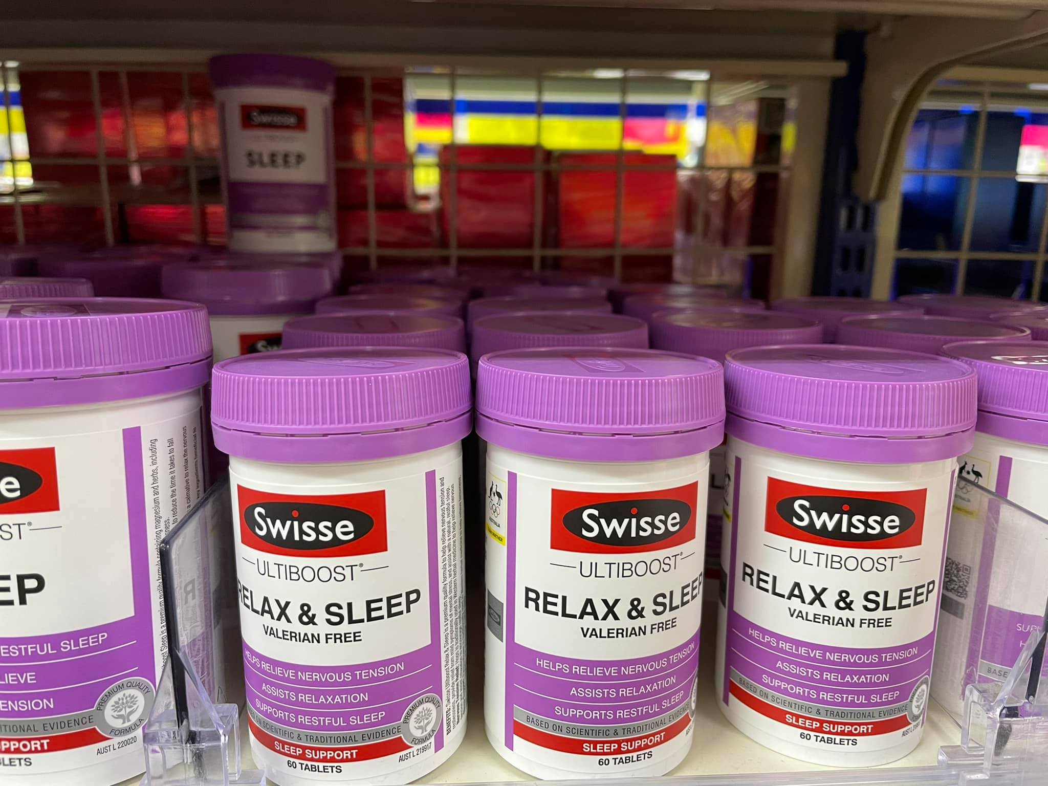 Swisse Relax & Sleep Hỗ trợ chứng mất ngủ