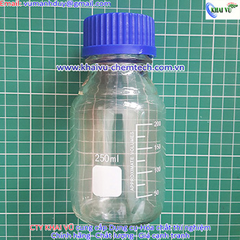 [CHAI ĐỰNG HÓA CHẤT] CHAI TRẮNG NẮP VẶN XANH CHIA VẠCH