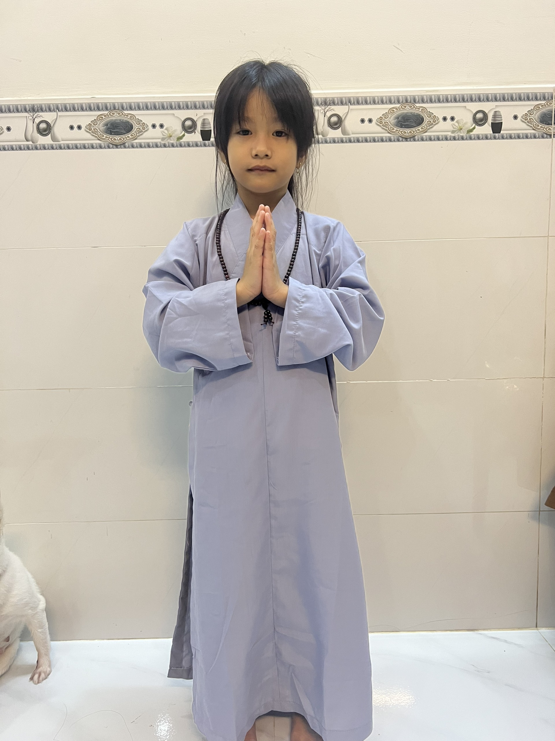 áo tràng vải kate mỏng - dành cho bé