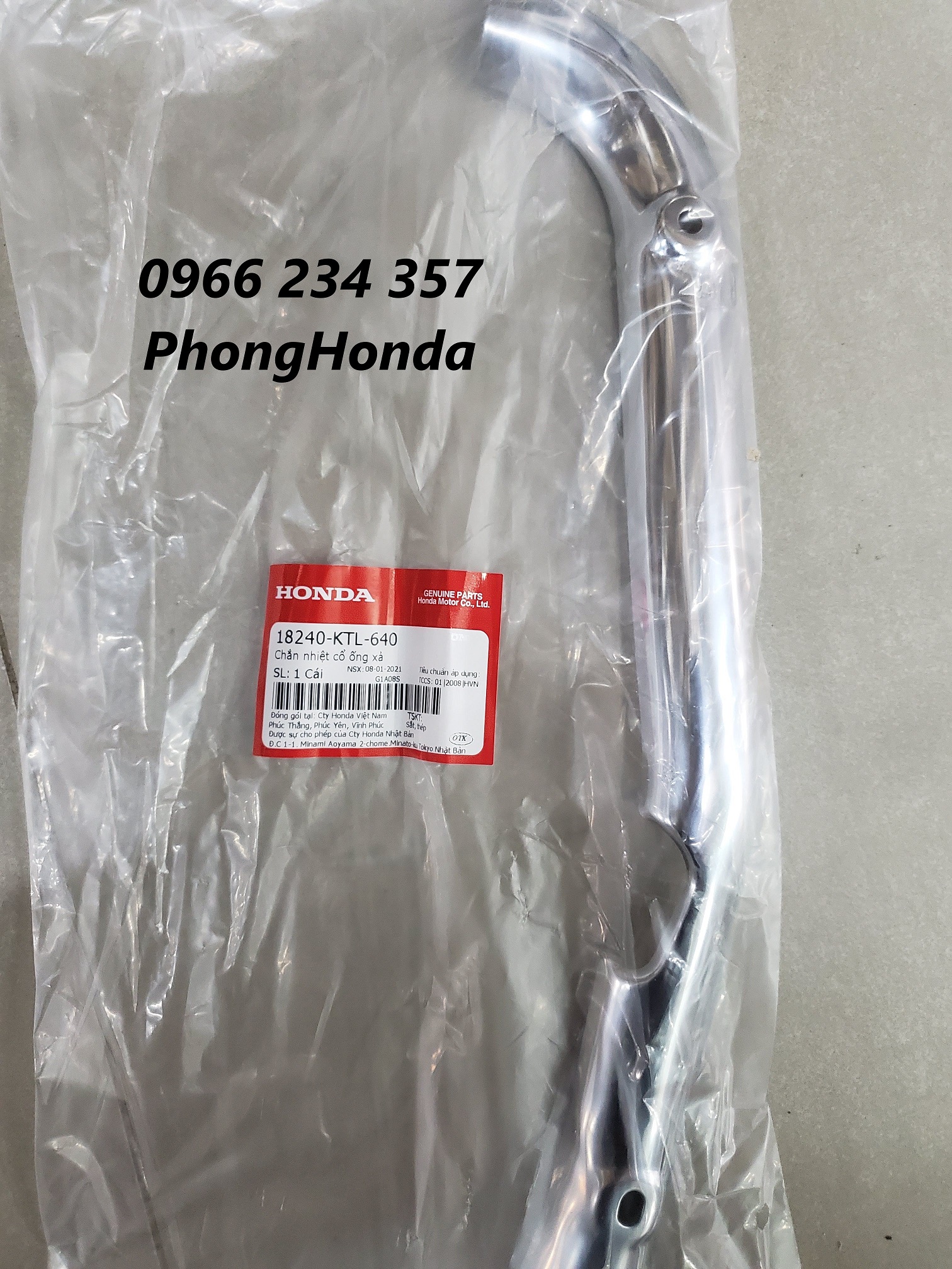 Ốp pô, ốp cổ pô wave rs , wave alpha , wave s 100 chính hiệu honda
