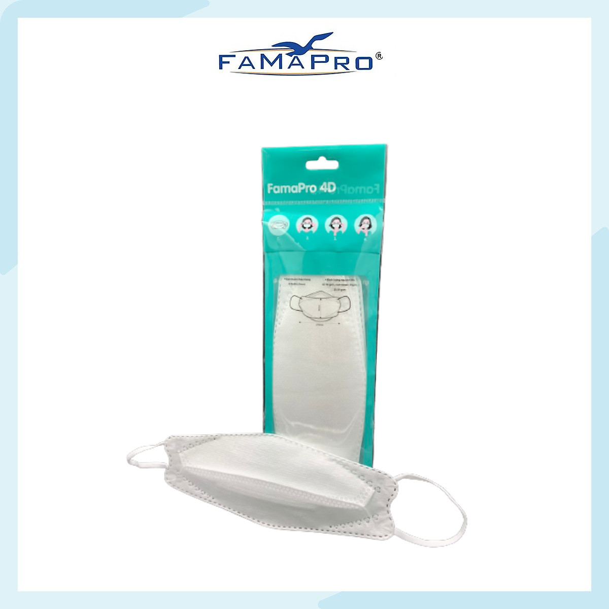 Khẩu trang kf94 y tế kháng khuẩn famapro 4d kf94