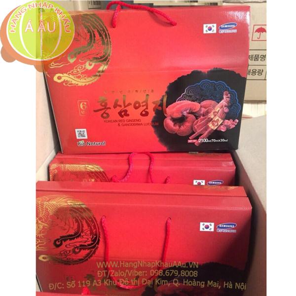 [FREESHIP KHUYẾN MẠI CHÍNH HÃNG] NƯỚC HỒNG SÂM LINH CHI HÀN QUỐC 30 gói