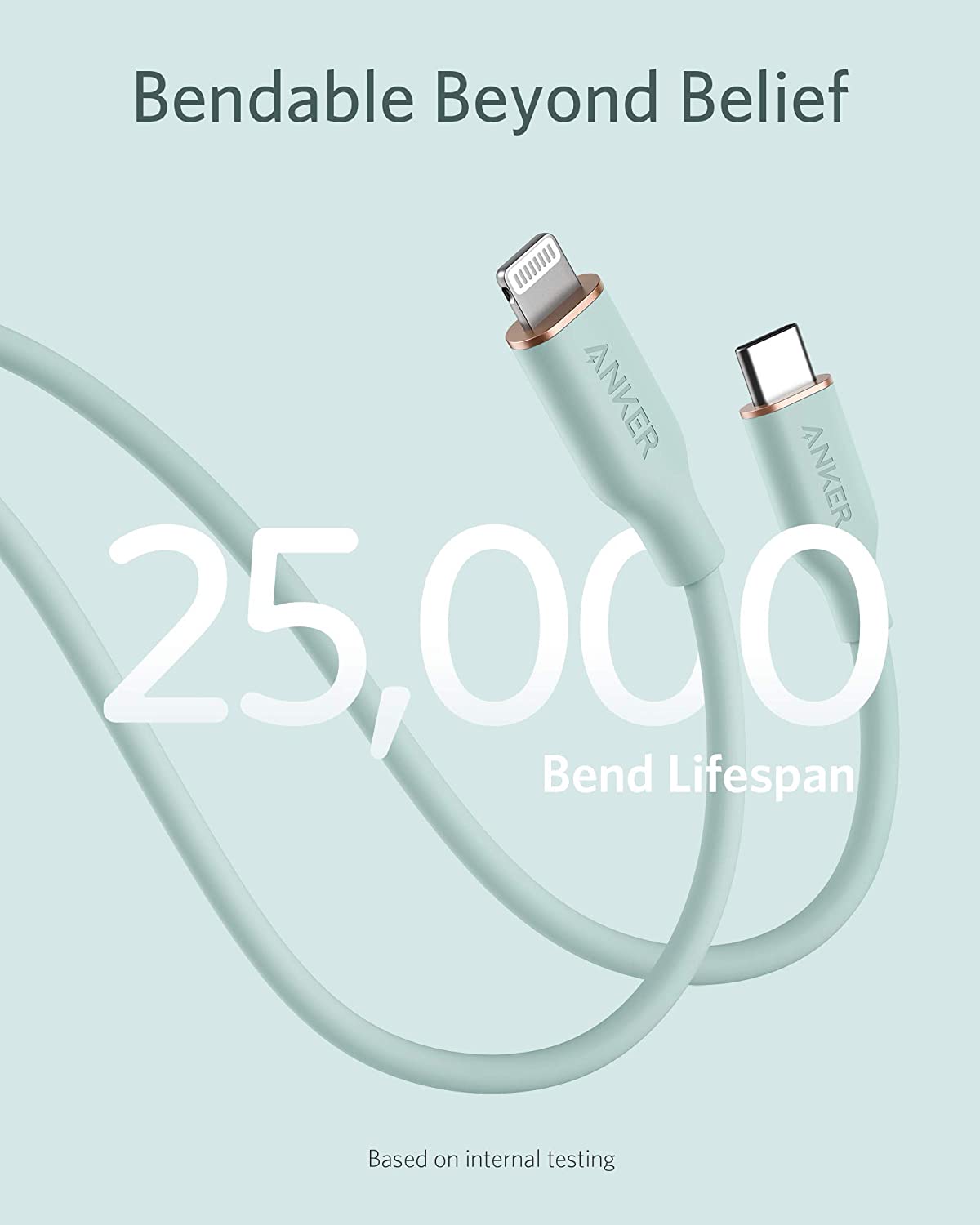 Cáp sạc nhanh Anker PowerLine III Flow USB C - Lightning (A8662) - [BH12T]