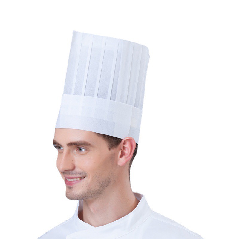 Mũ đầu bếp bằng giấy loại vuông
