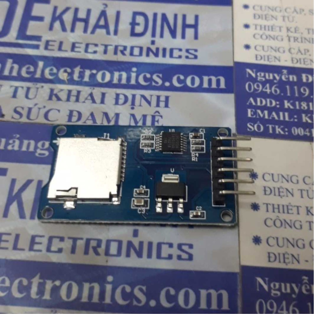 Module micro sd card, đọc ghi thẻ nhớ qua giao tiếp spi kde3540