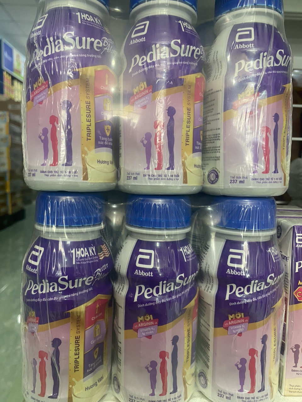 Lốc 6 Chai Pediasure BA 237ml (cho bé 1-10 tuổi) - HSD luôn mới