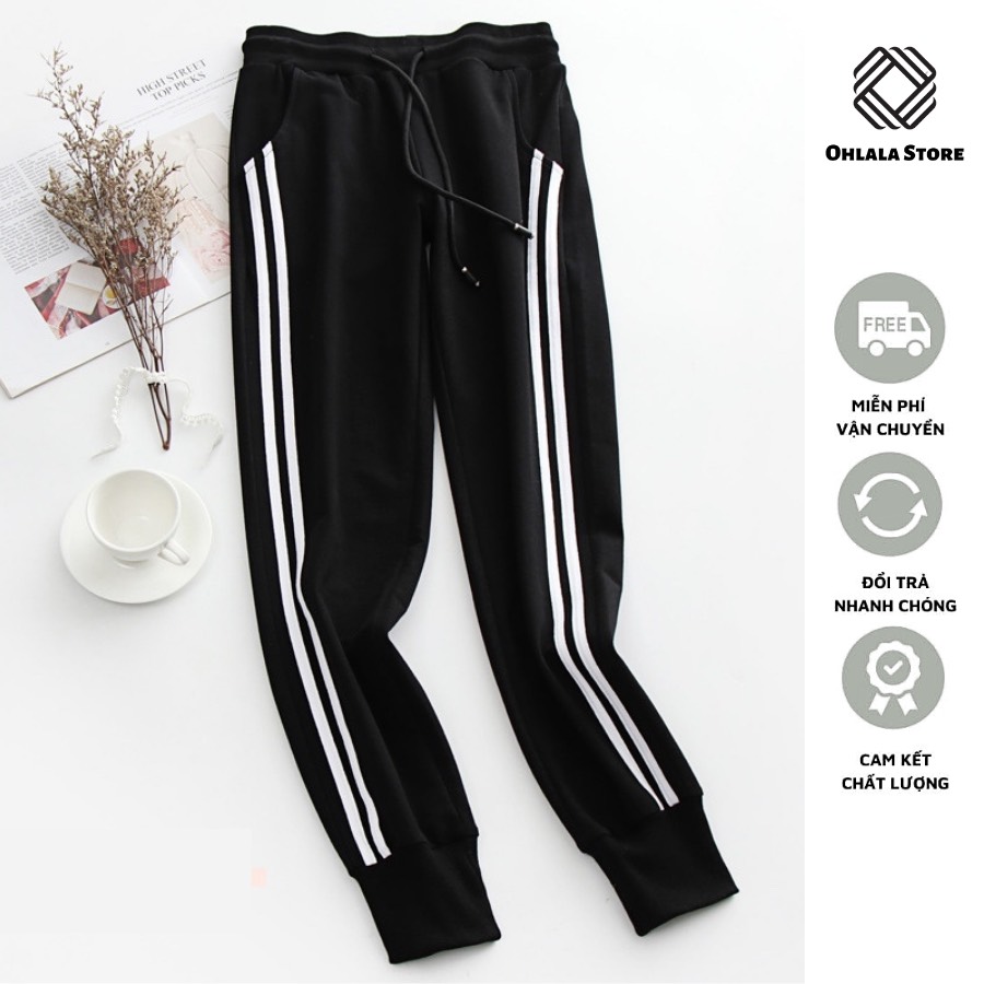 Quần jogger gân tăm nữ - quần dài nữ thun gân