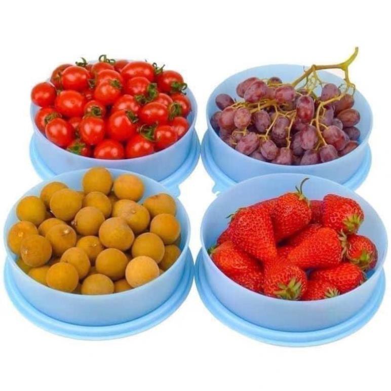 Set 4 hộp Tup Tròn 500ml ♥️ tupperware