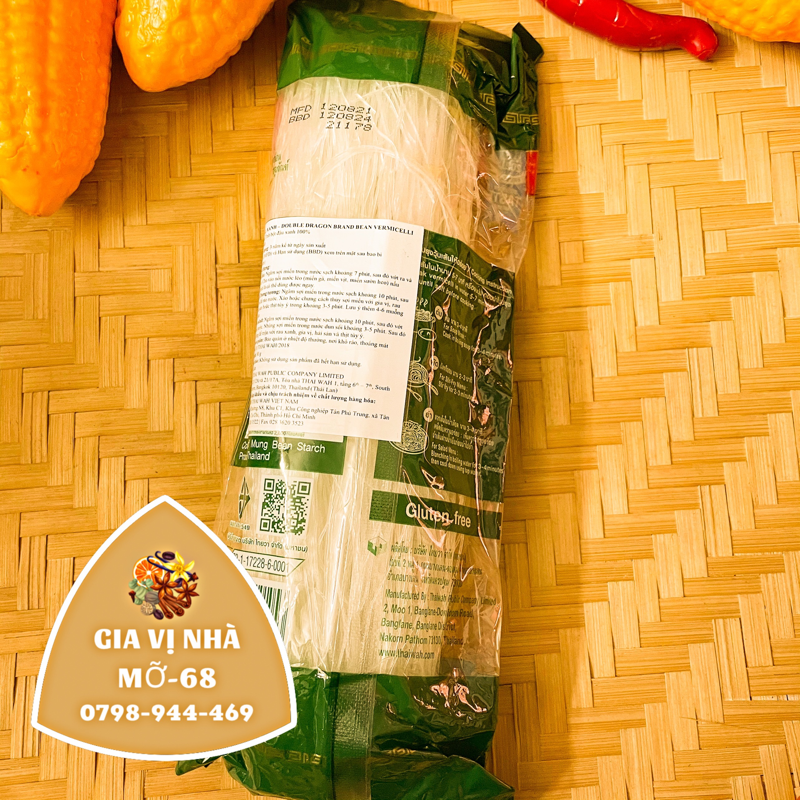 MIẾN ĐẬU XANH THÁI LAN - GÓI 200GR