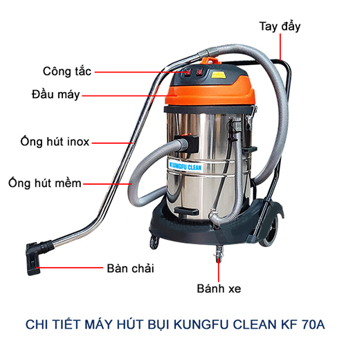 Máy hút bụi công suất lớn Kungfu Clean KF 70A