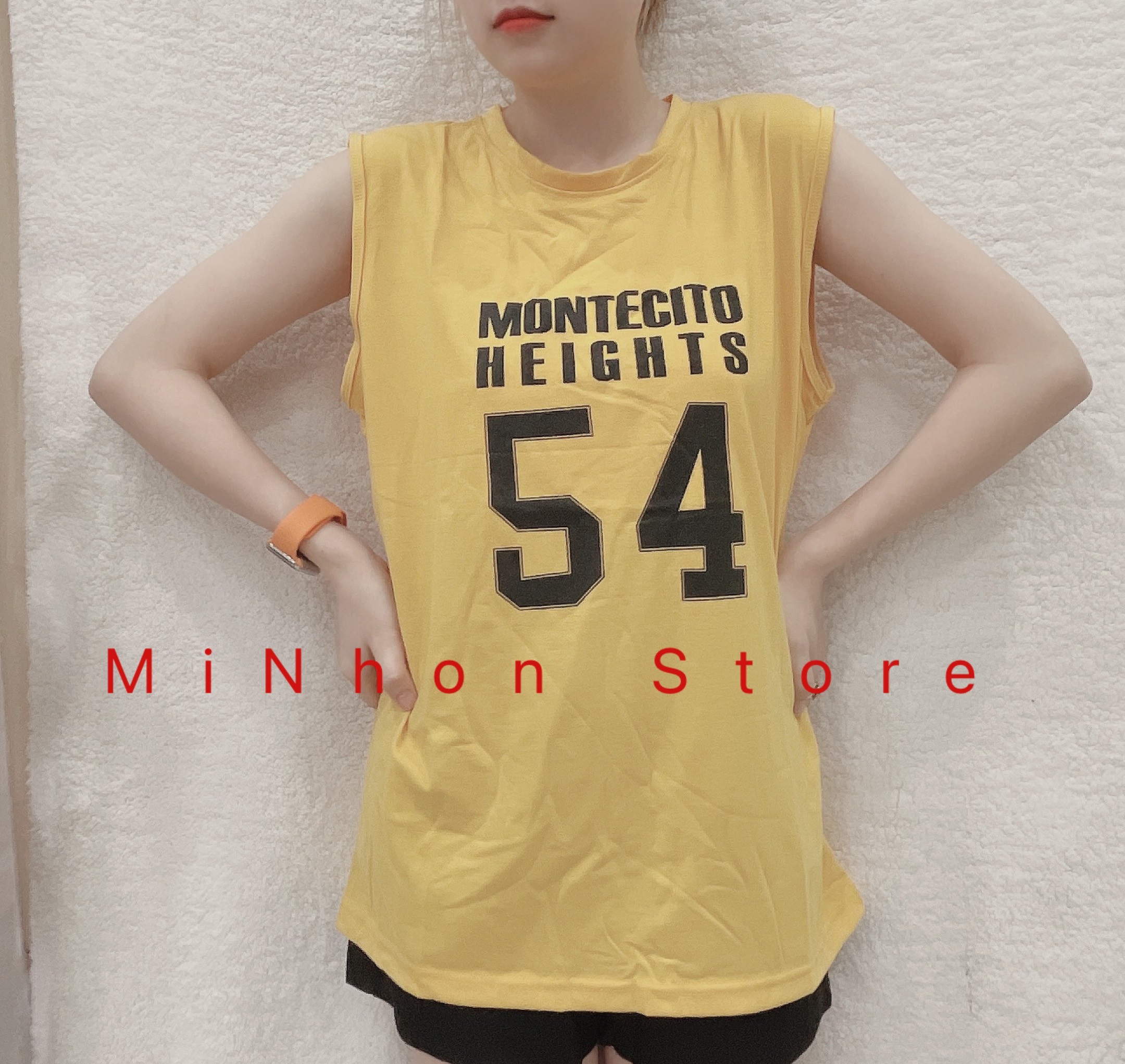 Áo Ba Lỗ Form Rộng In Chữ 54 Hot Hit Mùa Hè M31
