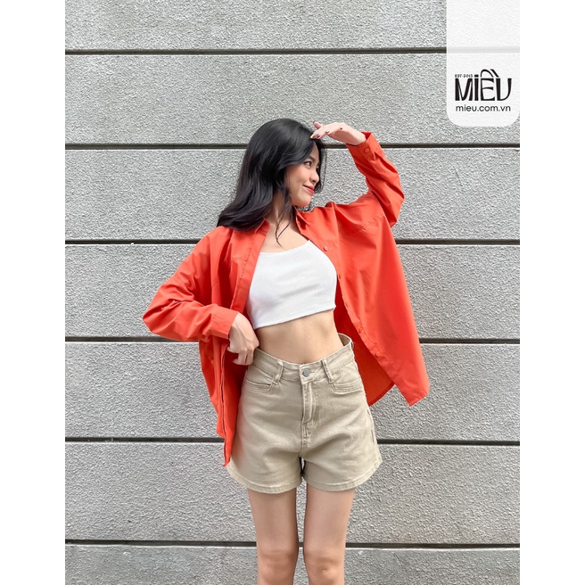 MIỀU_ÁO SƠ MI TRƠN NHIỀU MÀU AIKO SHIRT