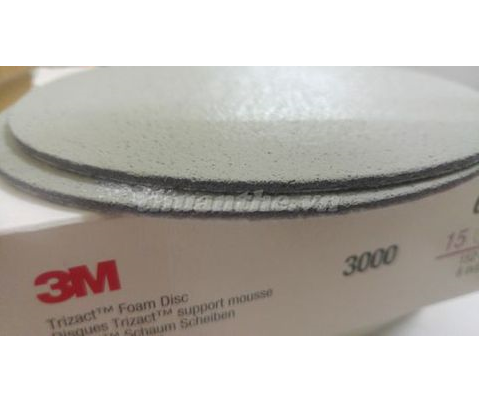Giấy nhám đĩa đánh bóng siêu mịn 3M Trizact Foam Disc P3000 (Hộp 15 tờ)