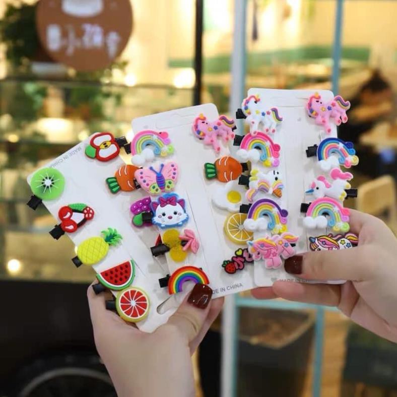 Sét 10 Kẹp Tóc Siêu Xinh Cho Bé Yêu