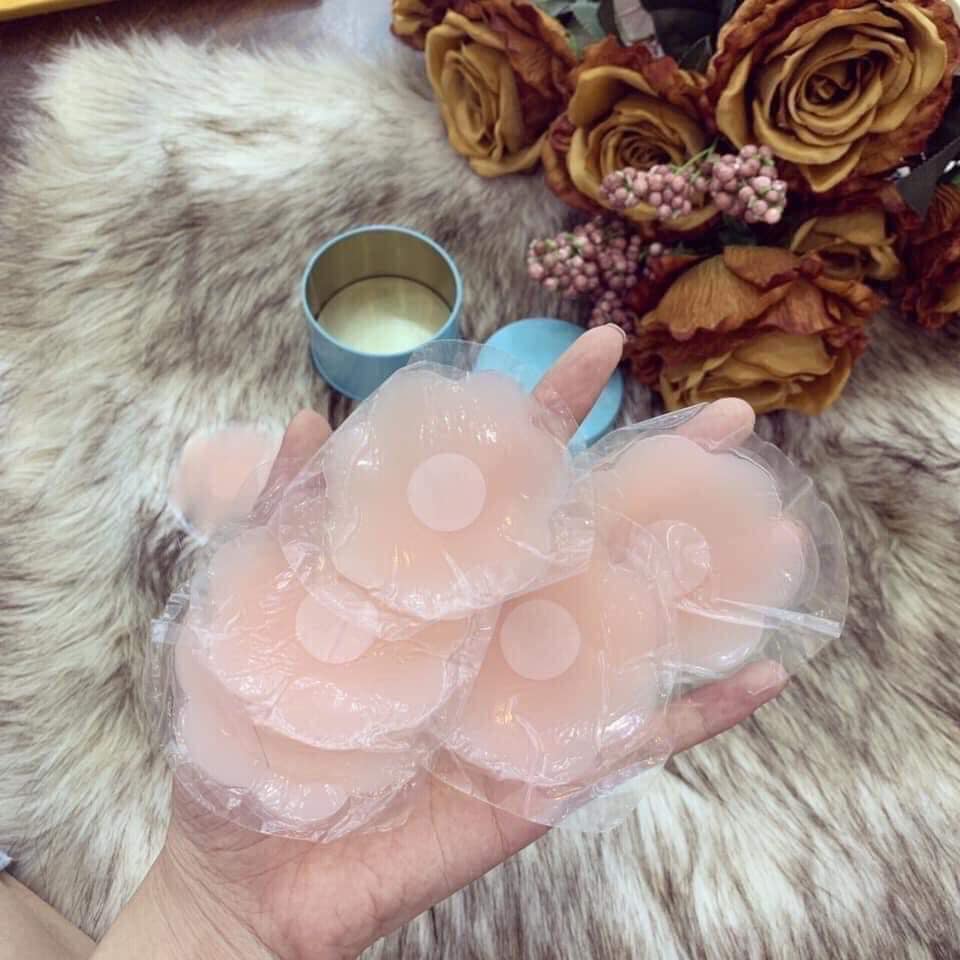 Set 10 Miếng dán nâng ngực che nhũ hoa silicon mỏng siêu dính tái sử dụng loại tốt cao cấp-Miếng dán ty-Miếng dán nhũ hoa silicon-miếng dán ti silicon, dán nhũ hoa silicon siêu dính-Áo ngực