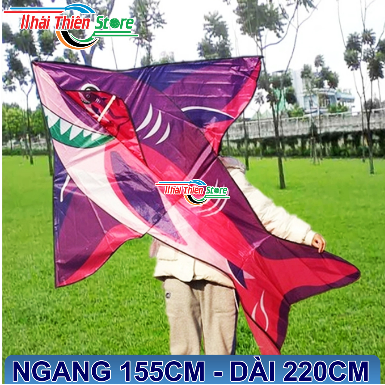 Diều Cá Mập 1m55 x 2m2