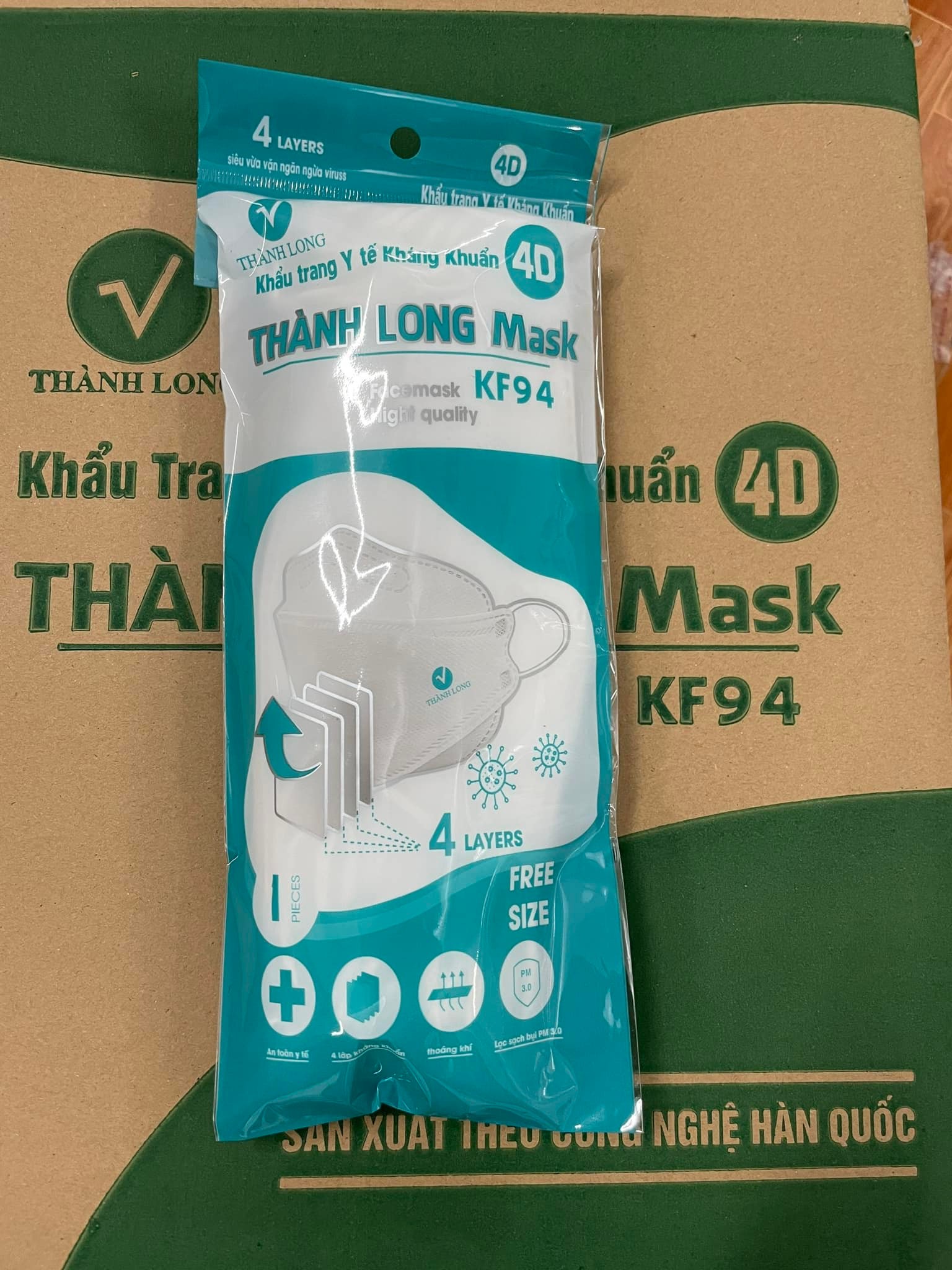 Combo 1 thùng khẩu trang kf94 (300 cái)