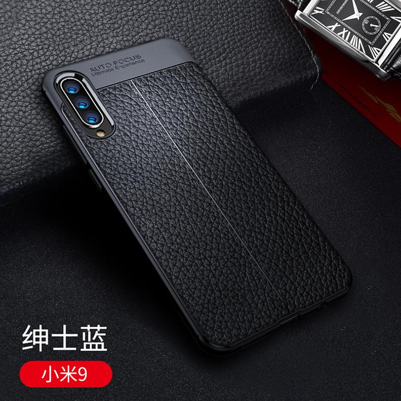 Ốp Lưng Silicon Vân Da Cho Xiaomi Mi9 - Auto Focus