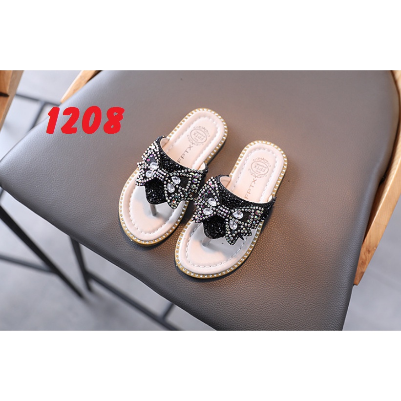 [Hà Xu shop] Dép kẹp đính đá 1208 cho bé