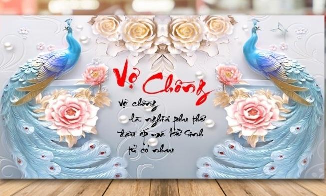 Tranh thêu vợ chồng - lv3131