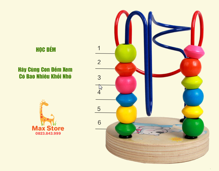 ĐỒ CHƠI GỖ MÊ CUNG LUỒN HẠT (NHỎ)