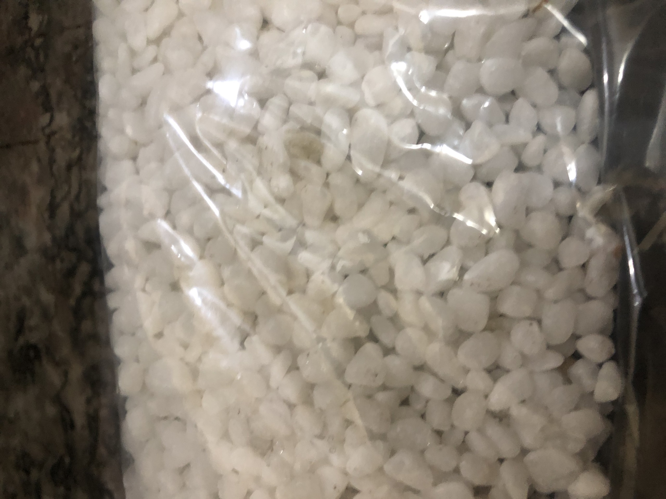 5kg of White Stone Gravel for Garden and Interior Plant Decoration