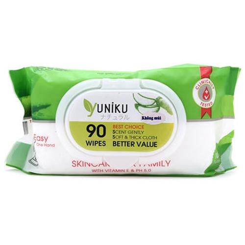 Khăn giấy ướt cao cấp yuniku 90 tờ giá rẻ