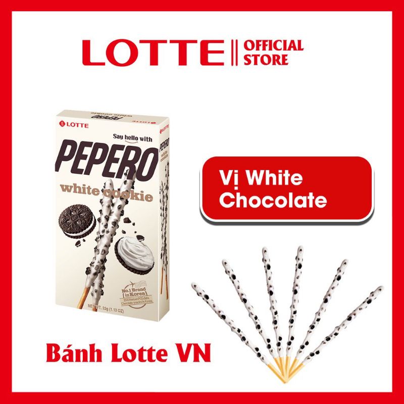 (7 Vị) Bánh Que Pepero Lotte Hàn Quốc 32g