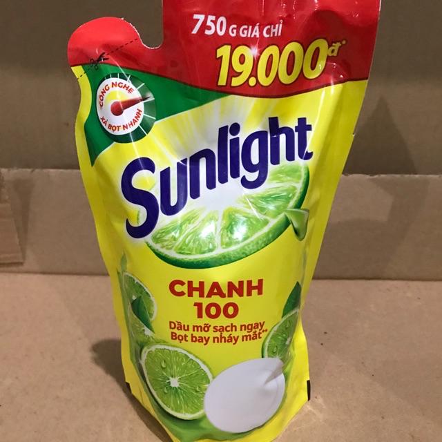 Nước rửa chén Sunlight chanh túi 750ml