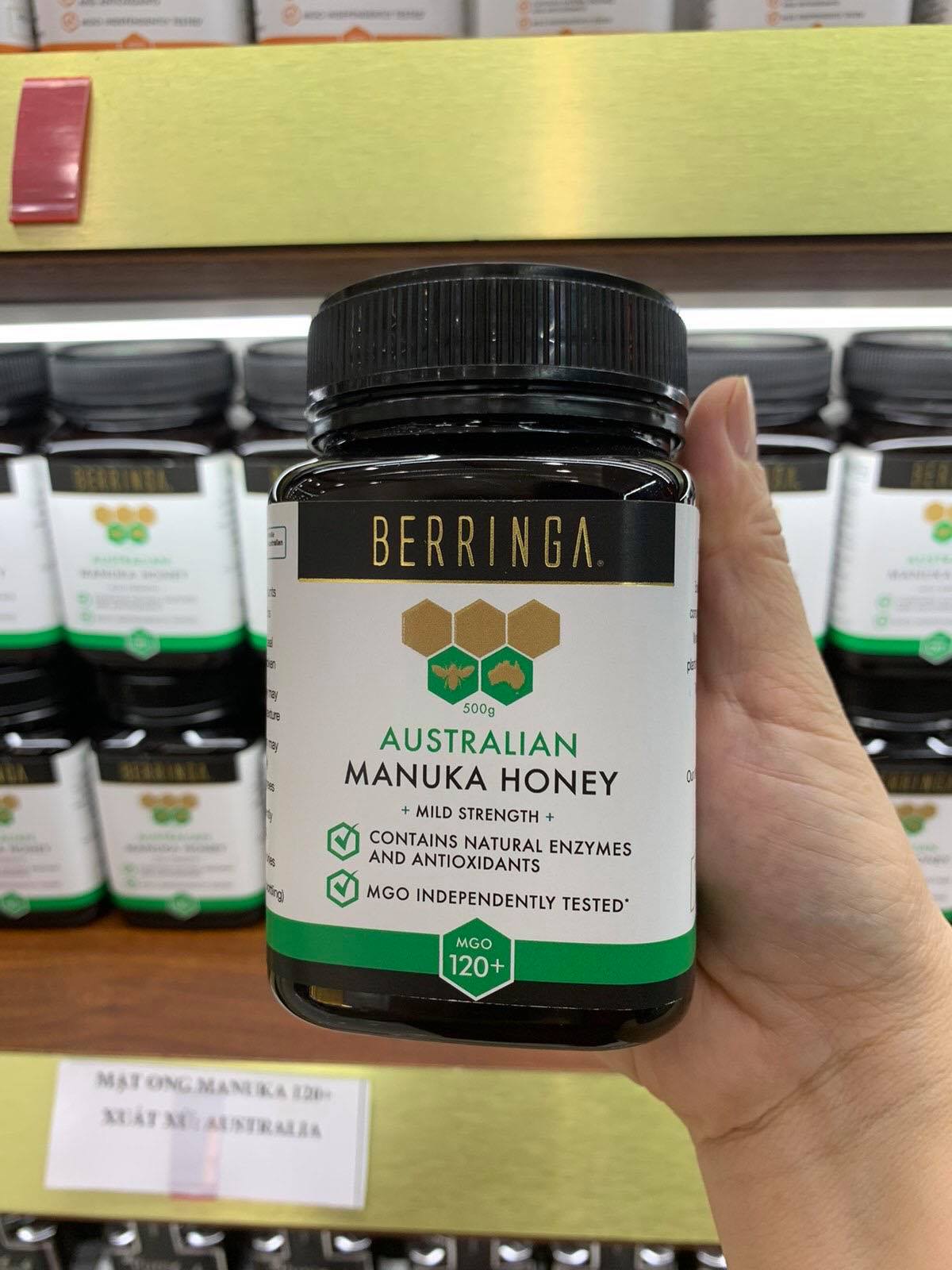 MẬT ONG MANUKA BERRINGA MGO 120+ 500G