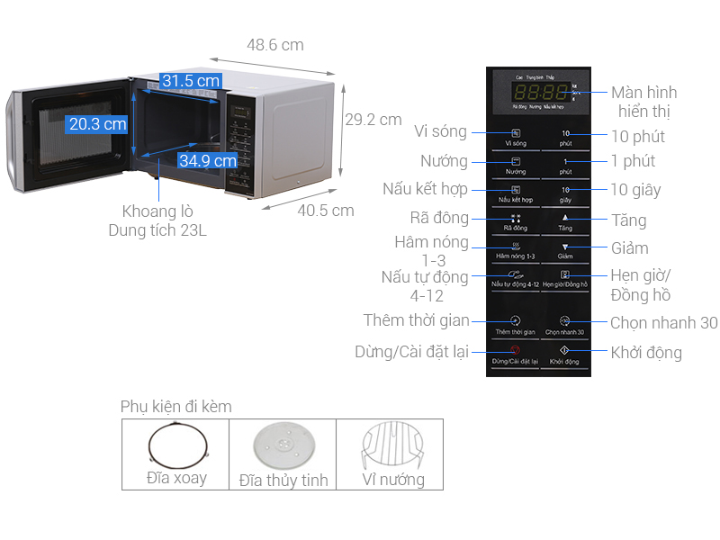 [HCM]Lò vi sóng Panasonic NN-GT35HMYUE