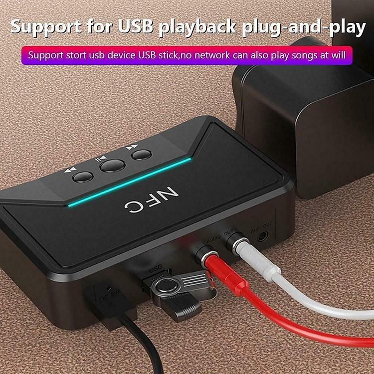 Thiết Bị Nhận Bluetooth Cho Loa Và Amply BT200 NFC - Desktop Bluetooth Receiver