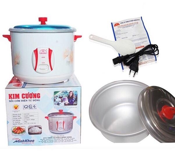 Nồi cơm điện Kim Cương 2.2 lít nắp rời