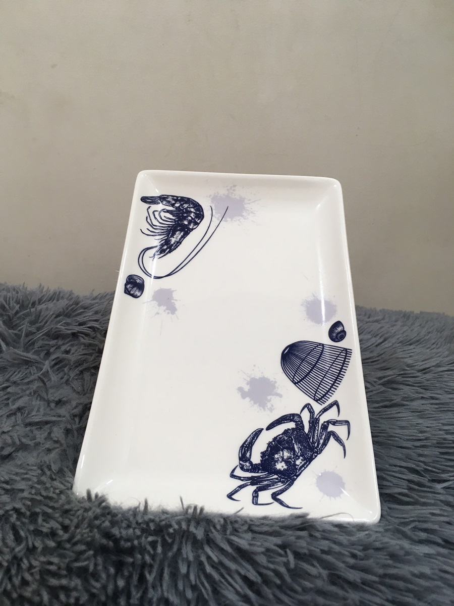 DĨA CHỮ NHẬT 25x2.5 CM - GỐM SỨ CƯỜNG PHÁT - HÀNG VIỆT NAM CHẤT LƯỢNG CAO