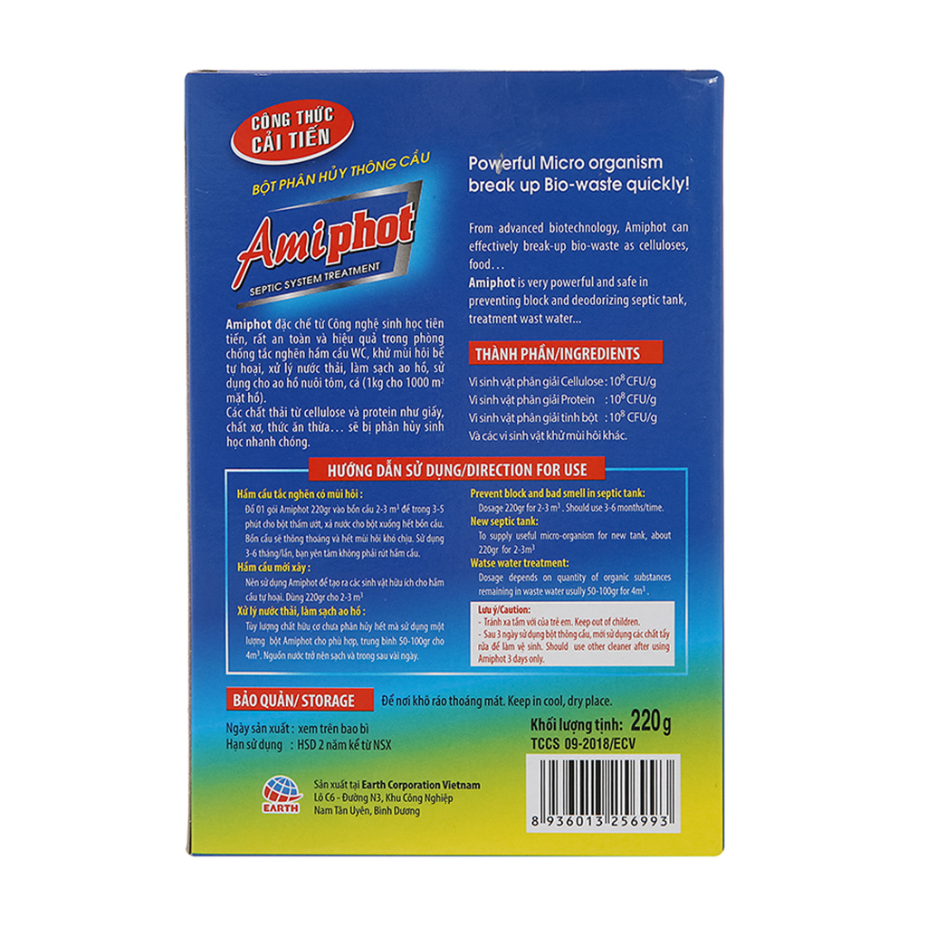 Bột Thông Cầu Cống Amiphot Hộp 220g