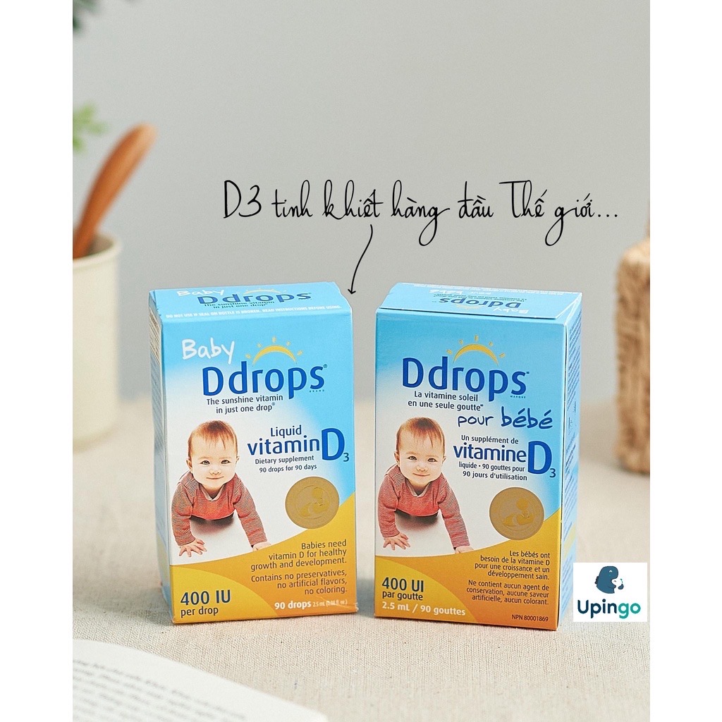 Vitamin D3 Ddrops Mỹ 90 giọt