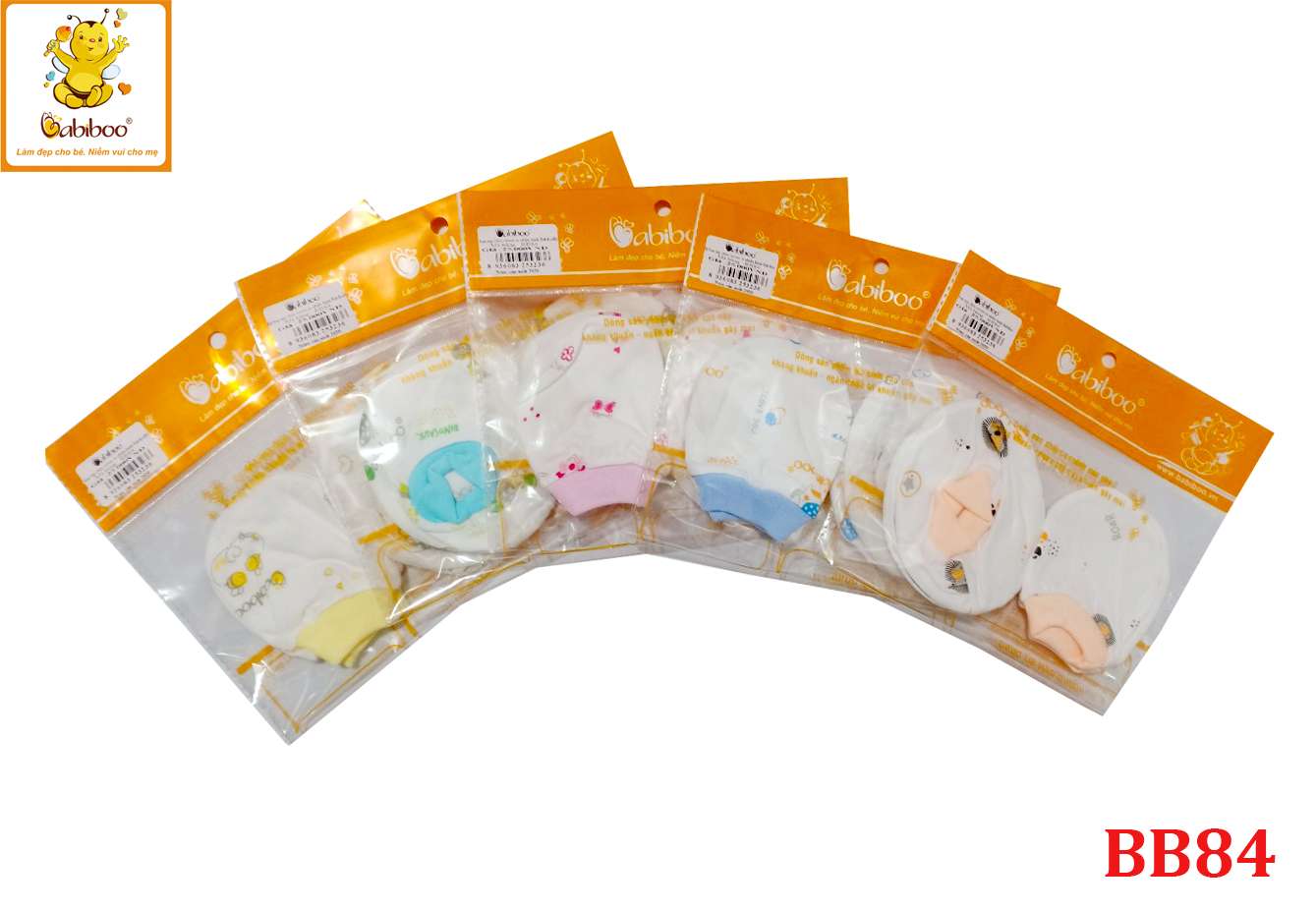 Bộ bao tay chân cho bé BABIBOO - BB84