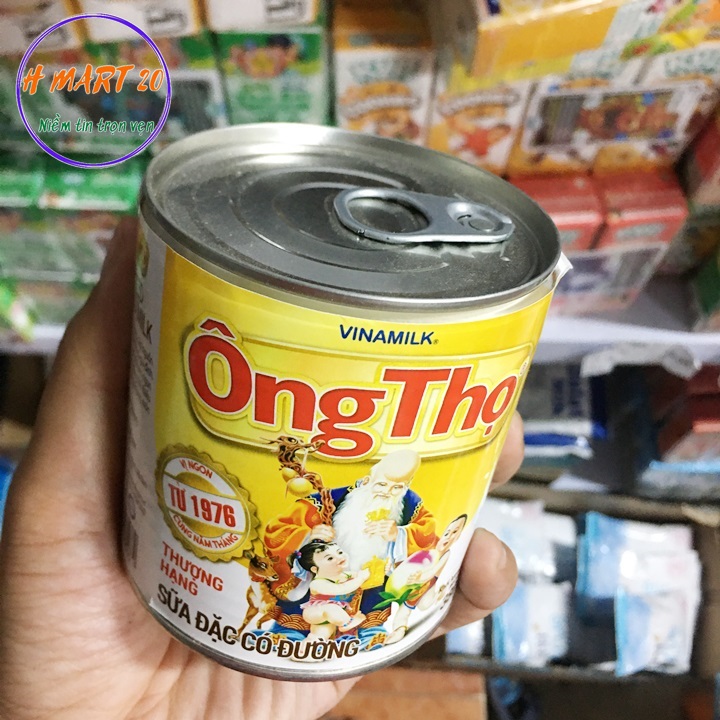 Sữa đặc ông thọ trắng 380g có nắp bật