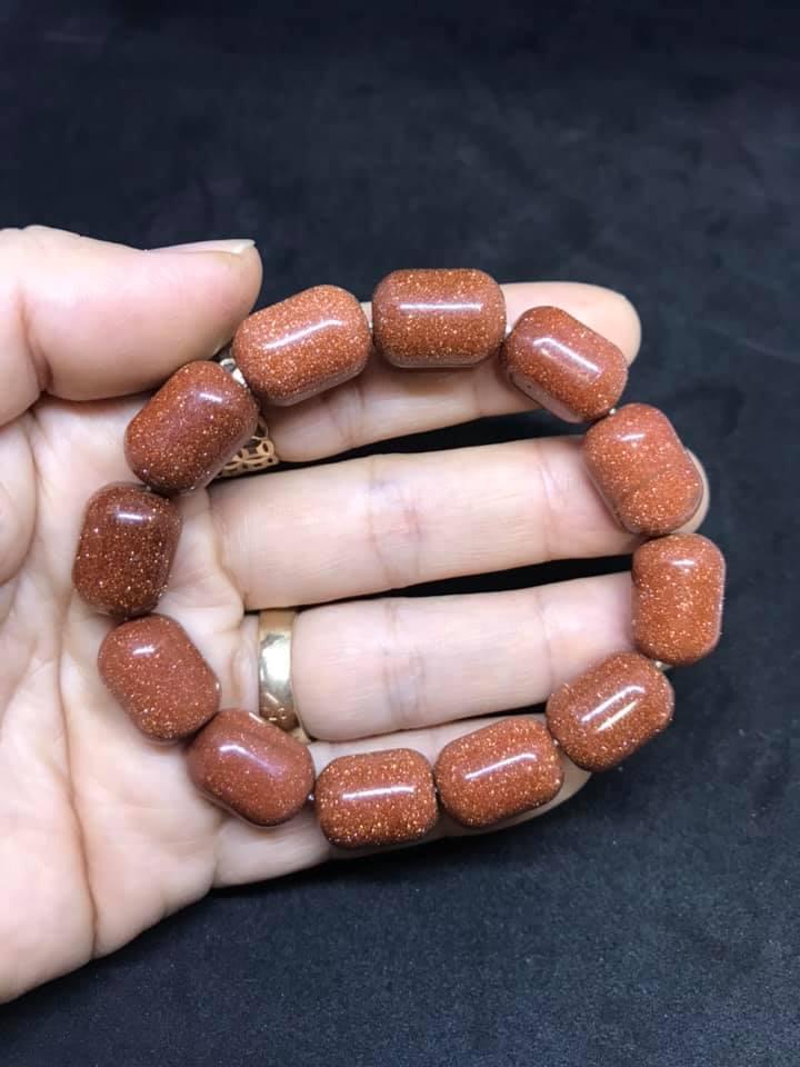 VÒNG TAY LU THỐNG ĐÁ KIM SA NÂU