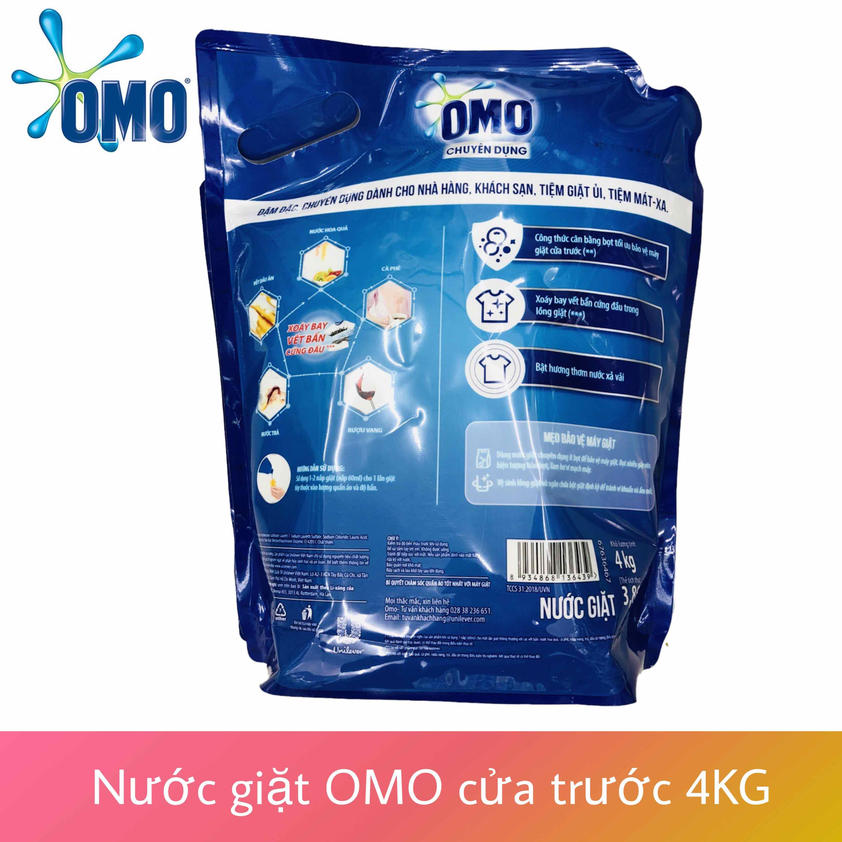 [HCM]nước giặt omo matic cửa trước 3.6kg ( mùi ngẫu nhiên)