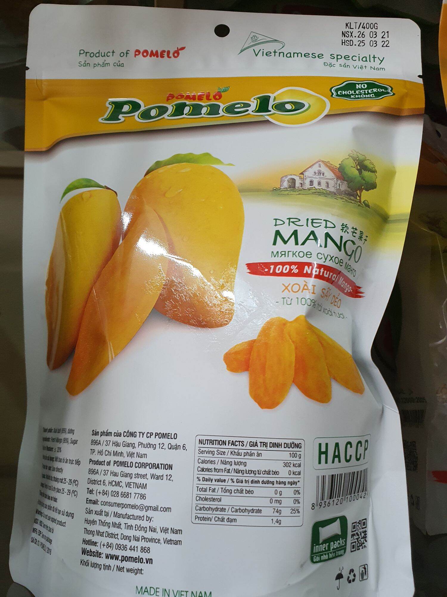Xoài Sấy Dẻo Cao Cấp Pomelo